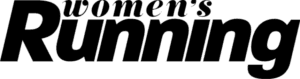 Black text logo that reads womens Running in bold, italicized font.