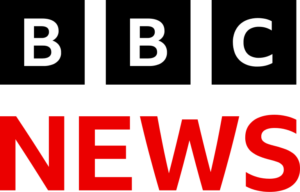 Bold black text reading BBC above large red text reading NEWS on a white background.