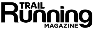 Trail Running Magazine logo in bold black font.